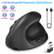 Ergonomic Mice USB Receiver Vertical Wireless Optical Mouse PC Laptop Computer