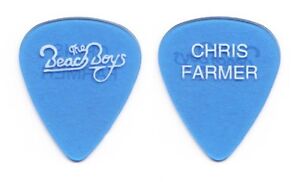 Beach Boys Chris Farmer Clear Blue Guitar Pick - 1990s Tours