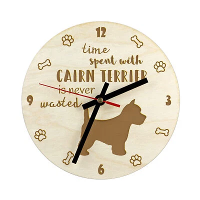 Cairn Terrier horloge en contreplaqué Art-Dog - Image 1 of 4