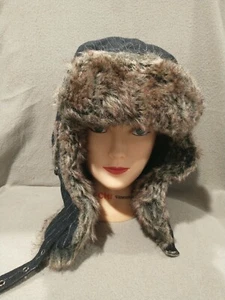 Retrot RT4601BK Cappello da sci invernale in pelliccia sintetica a quadri cacciatori taglia L-XL - Foto 1 di 11