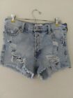 Re-generation By Celebrity Pink Beach Babe Destroyed Jeans Shorts Size 9/29