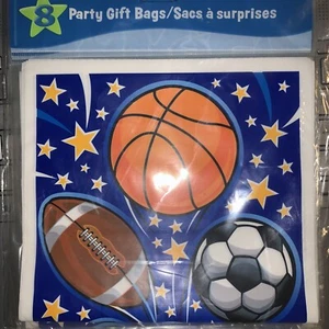 All Sports Banquet Birthday Party Favor Gift Bags Loot Treat Sacks 16 Packs - Picture 1 of 2
