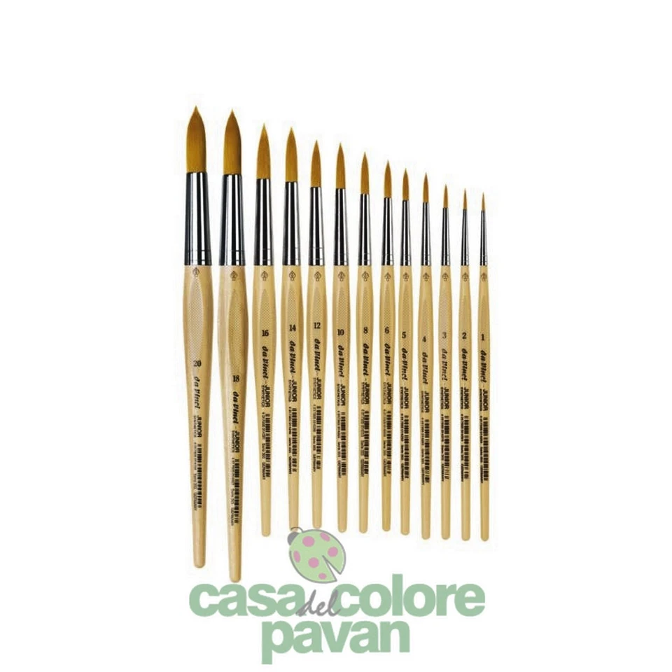 PENNELLI DA VINCI SINTETICO 303 JUNIOR TONDO HOBBY SCUOLA PENNELLO BELLE ARTI