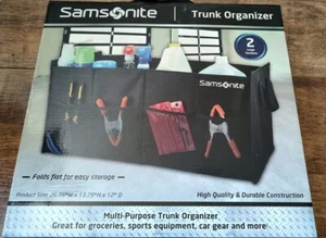 Samsonite Trunk Organizer 2 Large Compartments Multi-Purpose New - Picture 1 of 5
