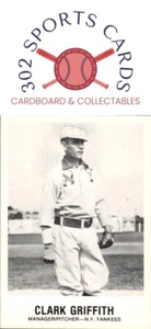 1977-84 Galasso Glossy Greats #150 Clark Griffith - Picture 1 of 2