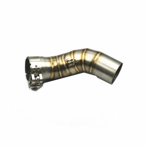 Moto Tubo di scarico Slip on Link Connect di scarico midpipe Per Kawasaki Z900 - Picture 1 of 6