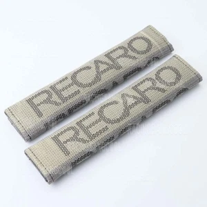 1 Pair Recaro Universal Gradation Hyper Fabric Car Seat Belt Cover Shoulder Pads - Picture 1 of 3