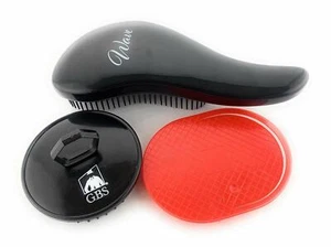 G.B.S Wave Detangling Brush 3Pk Red and Black - Picture 1 of 4