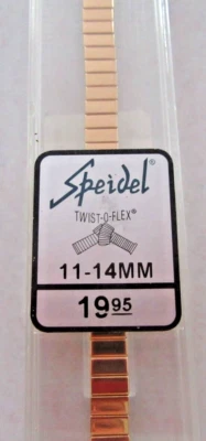 New With Box Speidel Twist-o-flex - WATCH BAND 11-14 mm New Vintage. Sku # 861 - Image 1 of 3