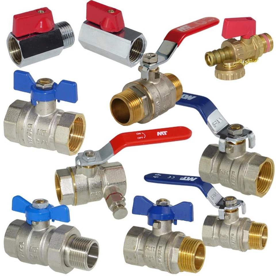 Messing Kugelhahn Absperrhahn Ventil viele Größen und Ausführungen - Bild 1 von 1