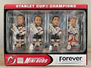 NEW JERSEY DEVILS 2003 Stanley Cup Trophy & Ring Mini 3” Bobblehead Set NIB! - Picture 1 of 2