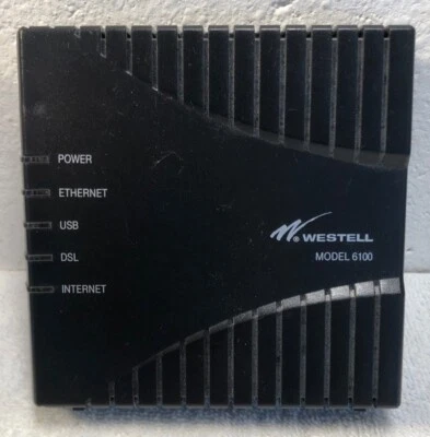 WESTELL 6100 E90-610015-06 DSL Internet Router - No Power Cord - FREE SHIPPING - Image 1 of 3
