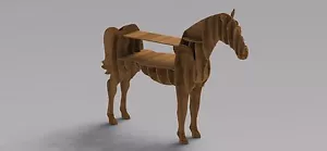 ArtCAM Vectors Horse Table Shelf Router Laser CNC DXF Files Woodworking - Picture 1 of 5
