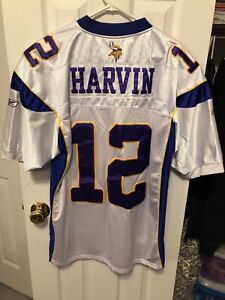 Percy Harvin Minnesota Vikings White Reebok Jersey Size 52