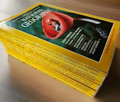 1983 National Geographic Magazines Full Year Supplemental Poster Maps Vtg - Image 1 of 4