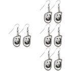 4 Pairs Country Hats Western Jewelry For Women Cowboy Earrings Lugs