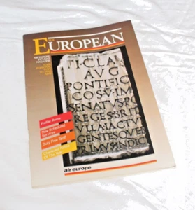 Air Europe inflight magazine dated 1989 - Picture 1 of 5