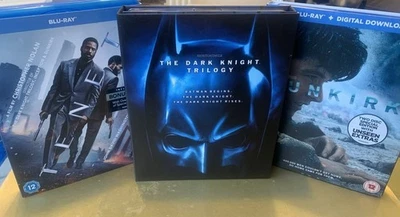 Christopher Nolan Batman Dark Knight Trilogy Blu-ray 9 DISCS Inc Dunkirk & Tenet - Image 1 of 4