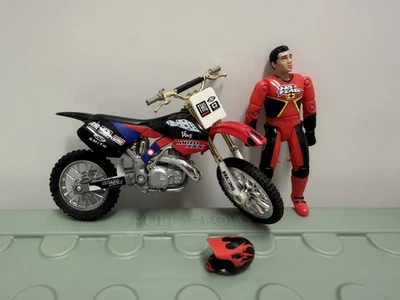 2000 Road Champs MXS Carey Hart Dirtbike Toy Freestyle Motocross Figure MX Rare - Image 1 of 4