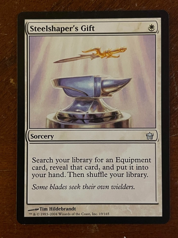 MTG Magic the Gathering Fifth Dawn Steelshaper's Gift LP/NM - Image 1 of 1