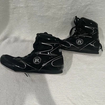 Ringside Diablo Boxing Shoes Men's 9 Black Low Top Wrestling MMA Slip Resistant - Image 1 of 4