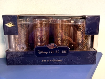 Disney Cruise Line DCL4 Gafas Únicas, Juego de 4, Edición Especial Mosaico NUEVO Foto 1 de 4