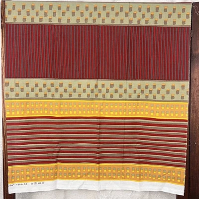 Marimekko Uta stripe 100% cotton fabric end of bolt vintage Scandinavian Finland - Image 1 of 4