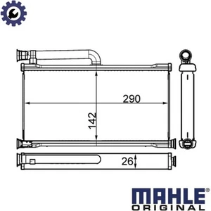 HEAT EXCHANGER INTERIOR HEATING AH 261 000S FOR AUDI A6/C6/Allroad CAHB 2.0L - Picture 1 of 10
