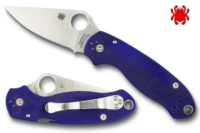 Spyderco Para 3 C223GPDBL S110V Hoja de Acero Azul Medianoche Mango G10 NUEVO Foto 1 de 3