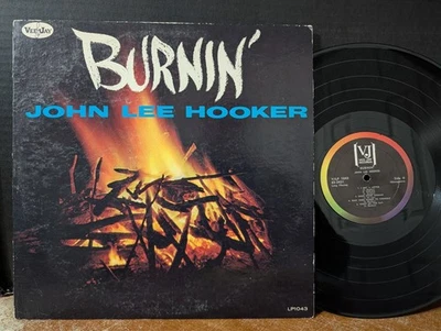 John Lee Hooker ‎– Burnin' 1962 Vee Jay Records OG Mono Boom Boom Blues Vinyl - Image 1 of 3