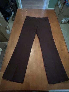 70s Levi’s Vintage Brown 36x32 Polyester Flares - Picture 1 of 8