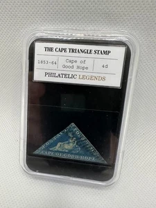 The Cape Of Good Hope Triangle 4d Stamp 1853-64 Sealed Philatelic Legends Slab - Picture 1 of 3