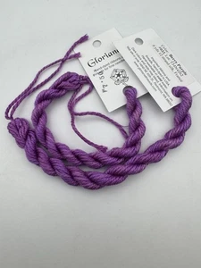 Gloriana 12 Strand Silk Floss For Needlework-2 Skeins/6 Yd Each-Berry Purple - Picture 1 of 2