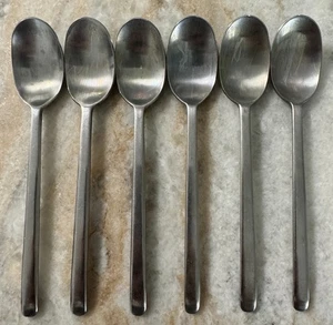 6 Teaspoon Data (Stainless) by IKEA 5 3/8" Satin, Plain, Hdl Tips Down - Picture 1 of 5