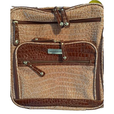 Samantha Brown Rolling Carry On Underseater Suitcase 16"x14"x8" Gently Used - Image 1 of 4