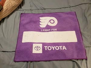 PHILADELPHIA FLYERS NHL CANCER AWARENESS RALLY TOWEL SGA - Picture 1 of 3
