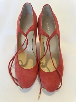 zapatos gamuza rojo mujer Foto 1 de 4