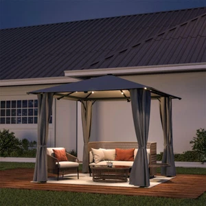 Outdoor Garden Pop Up Gazebo Side Panel Patio Marquee Canopy Party Wedding Tent - Picture 1 of 174