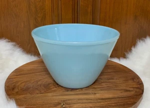 Vintage MCM Fire King Delphite Blau Spritzwassergeschützt Rührschüssel 8,5" - Bild 1 von 5