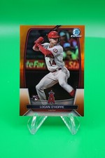 2023 Bowman Chrome Base Orange Refractor SP /25 #51 Logan O'Hoppe R6220J