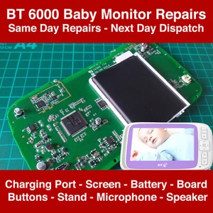 BT 6000 Baby Monitor REPAIR SERVICE - All Issues Fixed - Same Day - Picture 1 of 9