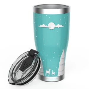 Stainless Steel Travel Mug 20 oz Double Wall Vacuum Insulated Tumbler Cups w/Lid - Picture 1 of 9