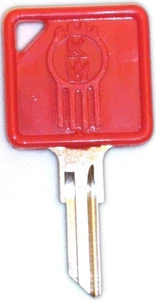 Blank Kenworth Key - Cab Door Lock - Red - Picture 1 of 1