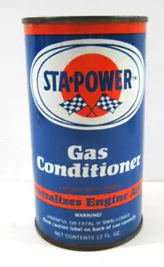 Vintage Sta-Power 12oz Zinn Gas Conditioner Sta Power Industries San Rafael Ca - Bild 1 von 7