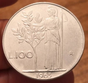 Moneta 100 Lire 1963, Italia Repubblica, Ottime Condizioni, Rif. 6906 - Foto 1 di 2