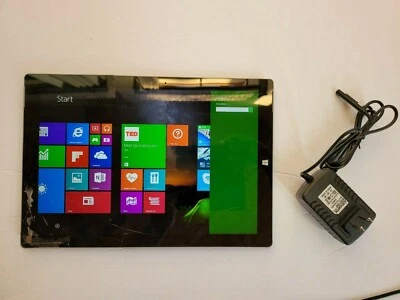 Microsoft Surface Pro 3 12" Tablet 128GB Windows 8.1 - Silver - Broken screen!! - Image 1 of 4