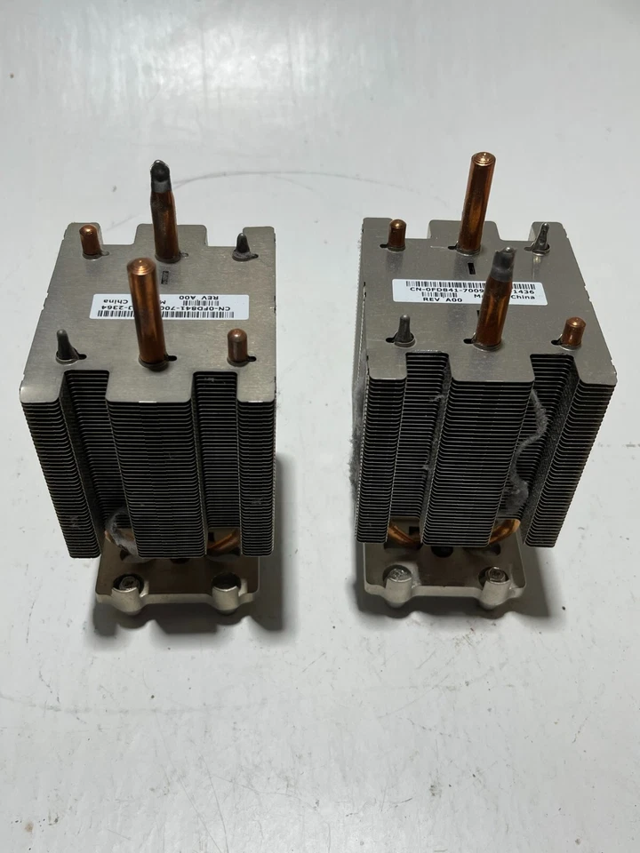 (2) DELL CPU's Heatsinks CN-0FD841 - Image 1 of 4