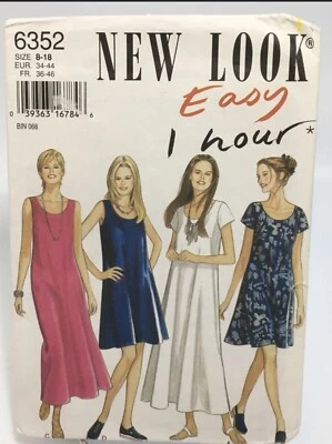 Dress Size 8-18 Cut to 14 NL6352 90s Sewing Pattern - Image 1 of 2
