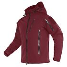 Windproof Winter Fleecehooded Jacket Mens Waterproof Softshell Jacketcoat Hiking