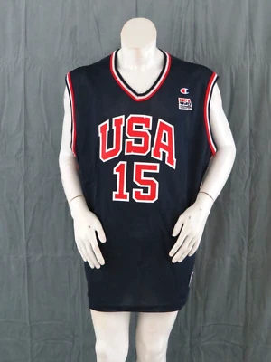 Team USA Basketball Jersey - # 15 Shareef Abdur-Rahim - Size 48 (Men's XL) - Image 1 of 4